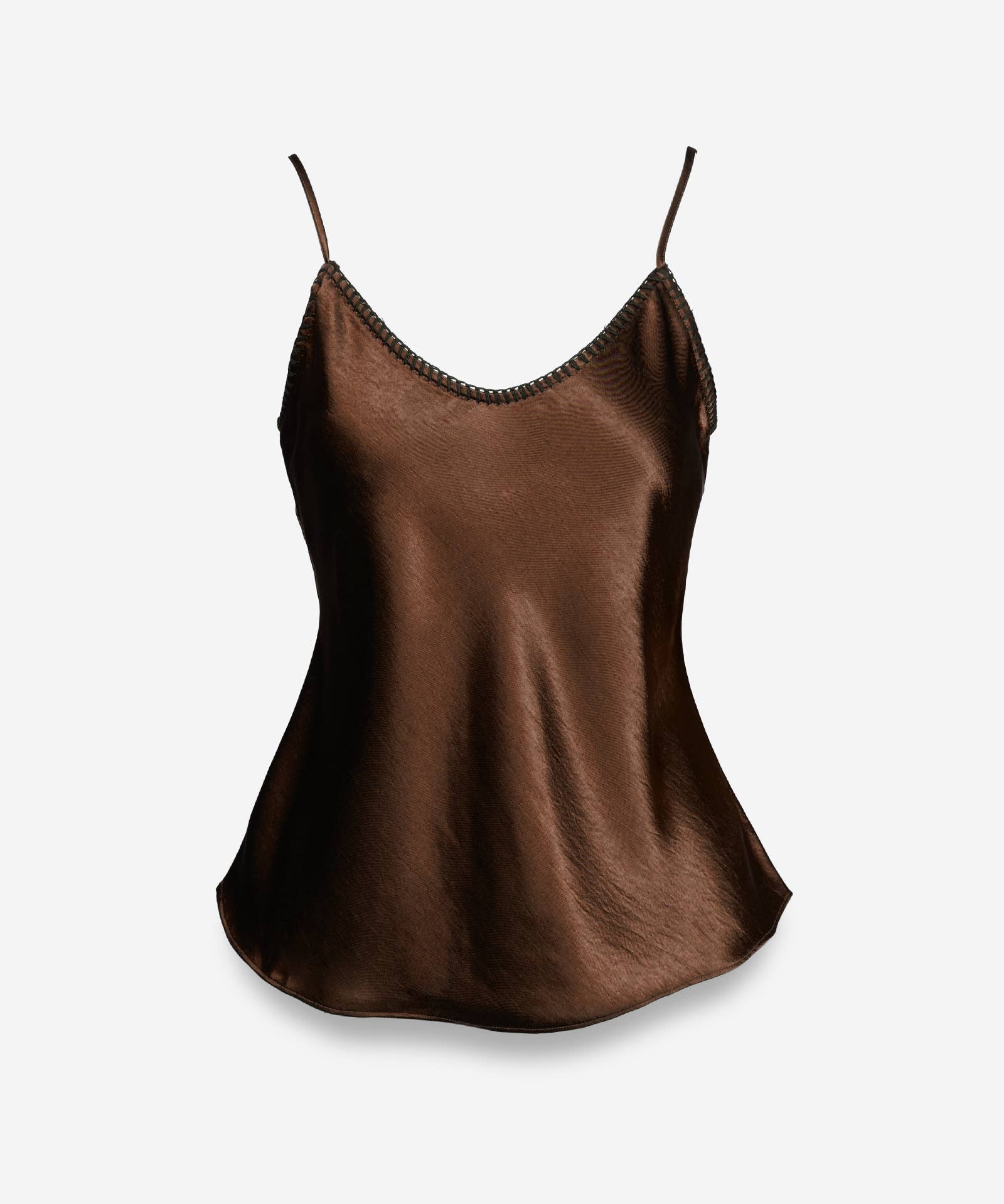 Whipstitch Satin Camisole