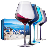 Beaches of Santorini Wine Glasses S/5