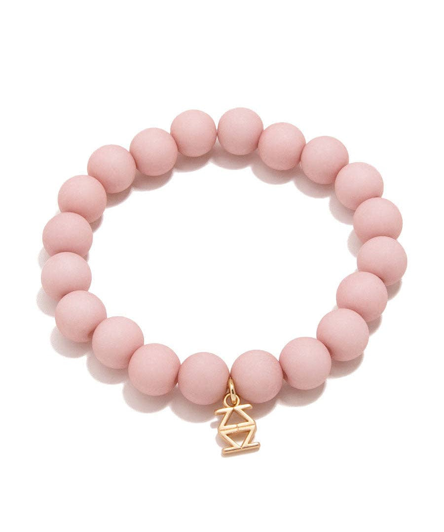 Matte Beaded Stretch Bracelet