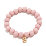 Matte Beaded Stretch Bracelet