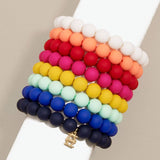 Matte Beaded Stretch Bracelet