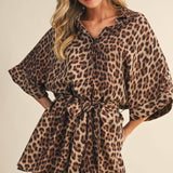 LEOPARD PRINT ROMPER