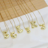 Bubble Initial Alphabet Necklace