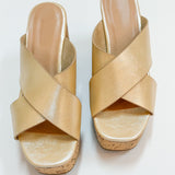 Crisscross Strap Wedge