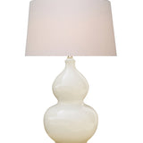 Dove White Gourd Vase Lamp
