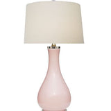 Porcelain Pink Olive Vase Lamp