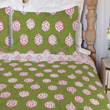 Ditsy Geo Green Bedding