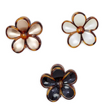 Tortoise Flower Hair Claw