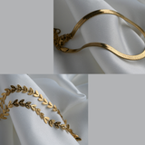 Bold 18k Gold Bracelets - Waterproof Thick Chain Bracelets: Rope