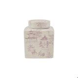 Lilac Stoneware Jar