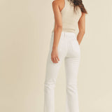 High Rise Tonal Crop Flare