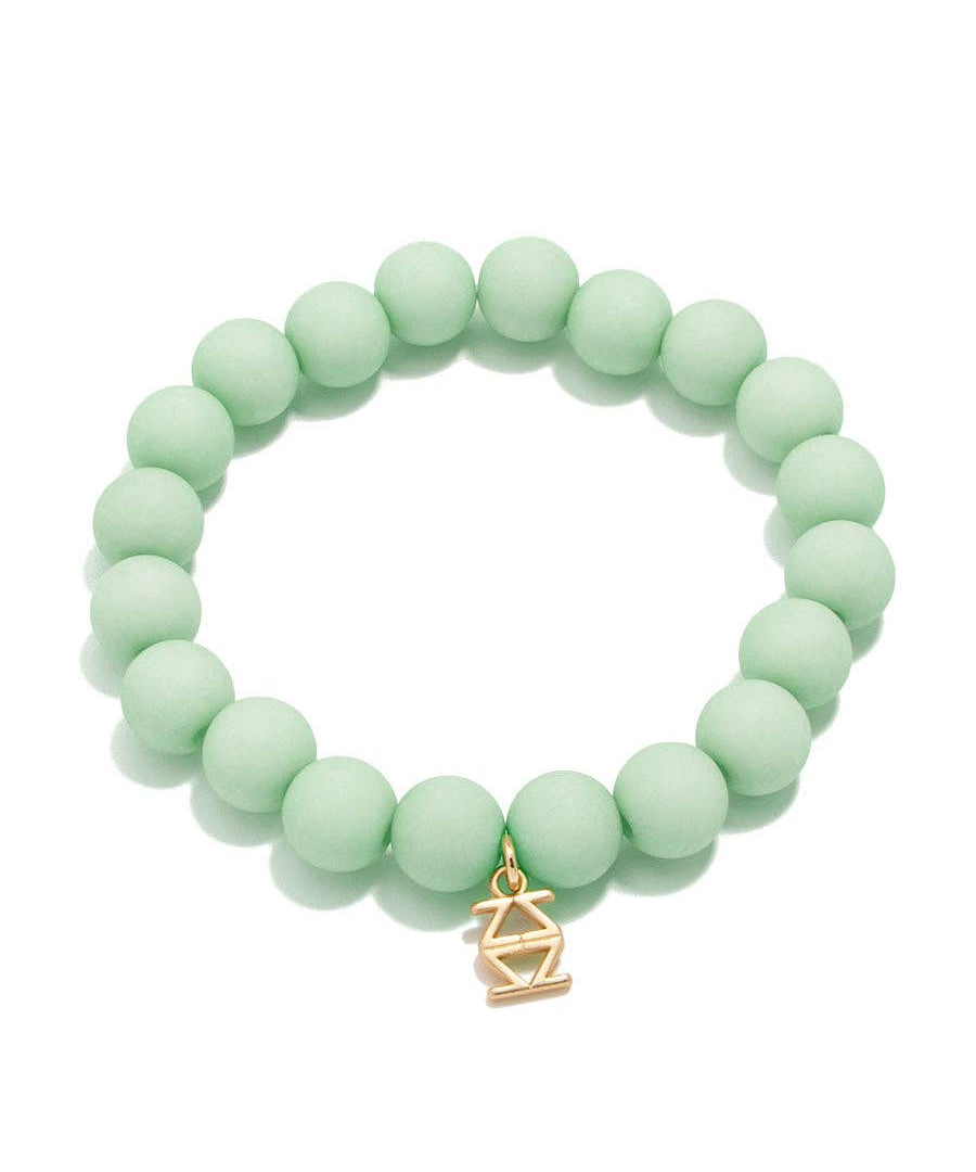 Matte Beaded Stretch Bracelet