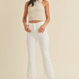 High Rise Tonal Crop Flare
