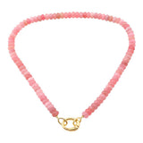 CARABINER CLIP BEADED NECK