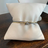 Two Tone knotted Station Bangle