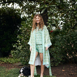Bathrobe - English Gardens Teal