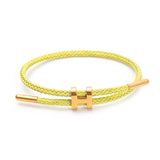 Adjustable Titanium Steel H Buckle Bracelet