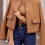 Tweed Gold Button Jacket