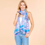 Lightweight Abstract Pattern Salong Scarf