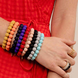 Matte Beaded Stretch Bracelet