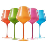Beaches of South Beach Wine Glasses S/5