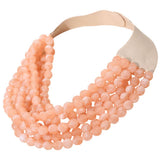 Marbled Faceted Magnetic Necklace