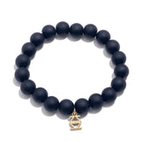 Matte Beaded Stretch Bracelet