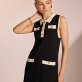 Knit Polo Mini Dress