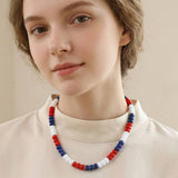 Patriotic Beaded Necklace