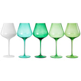 Beaches of the Thai Islands Wine Glasses S/5