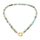 CARABINER CLIP BEADED NECK