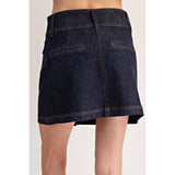 Soft Washed Mini Denim Skirt