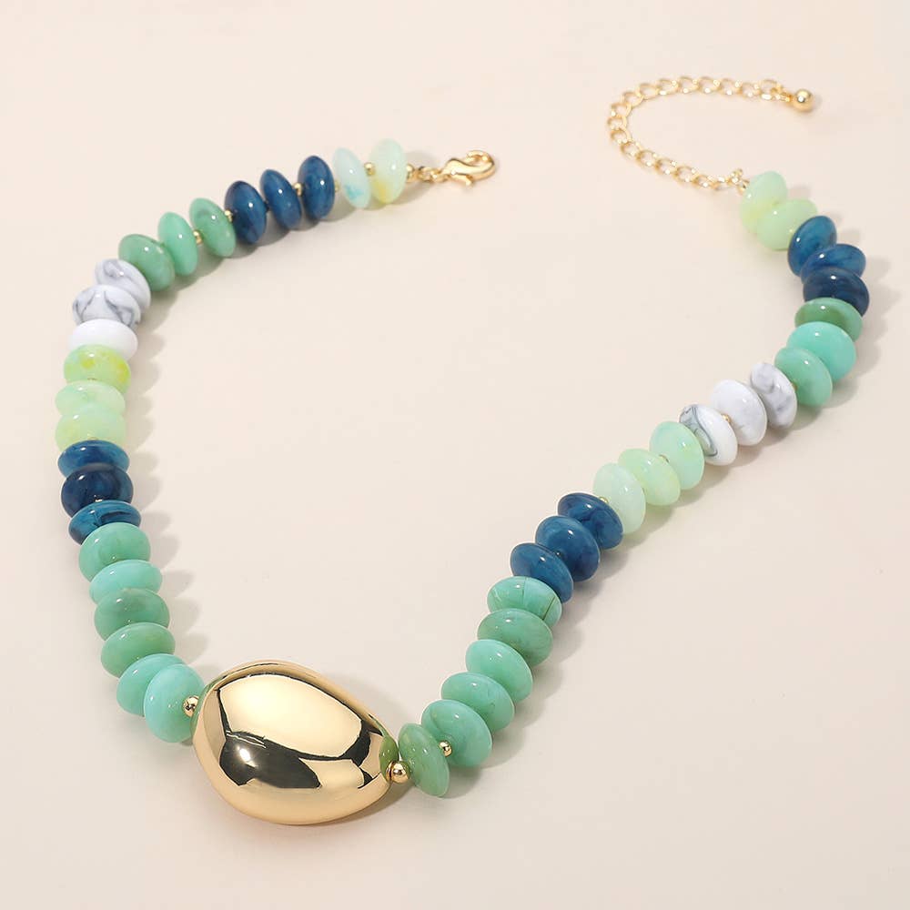 Chunky Pebble Resin Necklace
