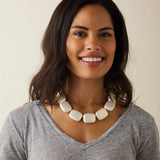 White Chicklet Cooling Necklace