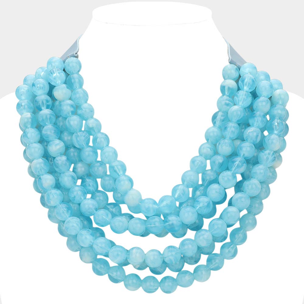 Chunky Acrylic Bead Necklace