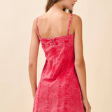 Topstitch Denim Dress