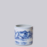 Willow Ware Porcelain Cachepot