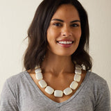 White Chicklet Cooling Necklace
