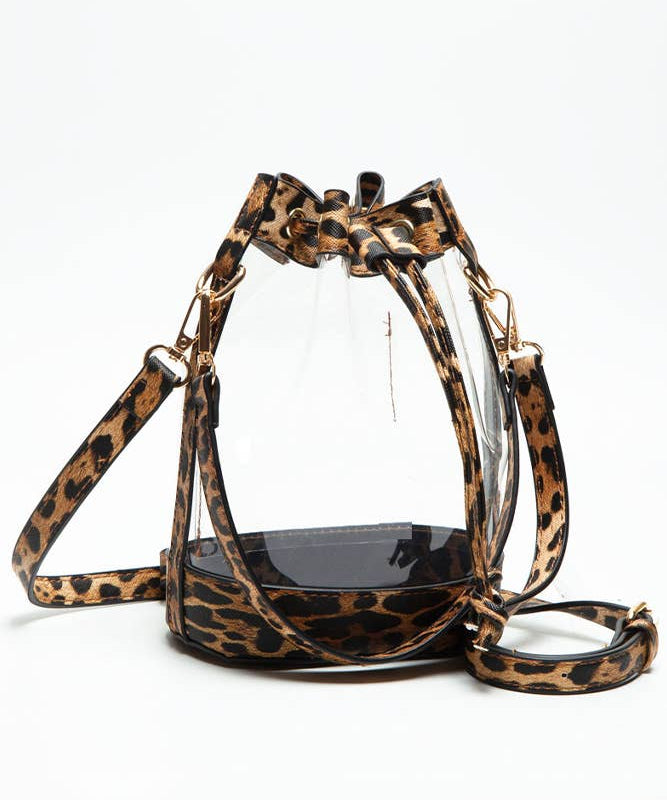 Clear Crossbody Stadium Bucket Bag