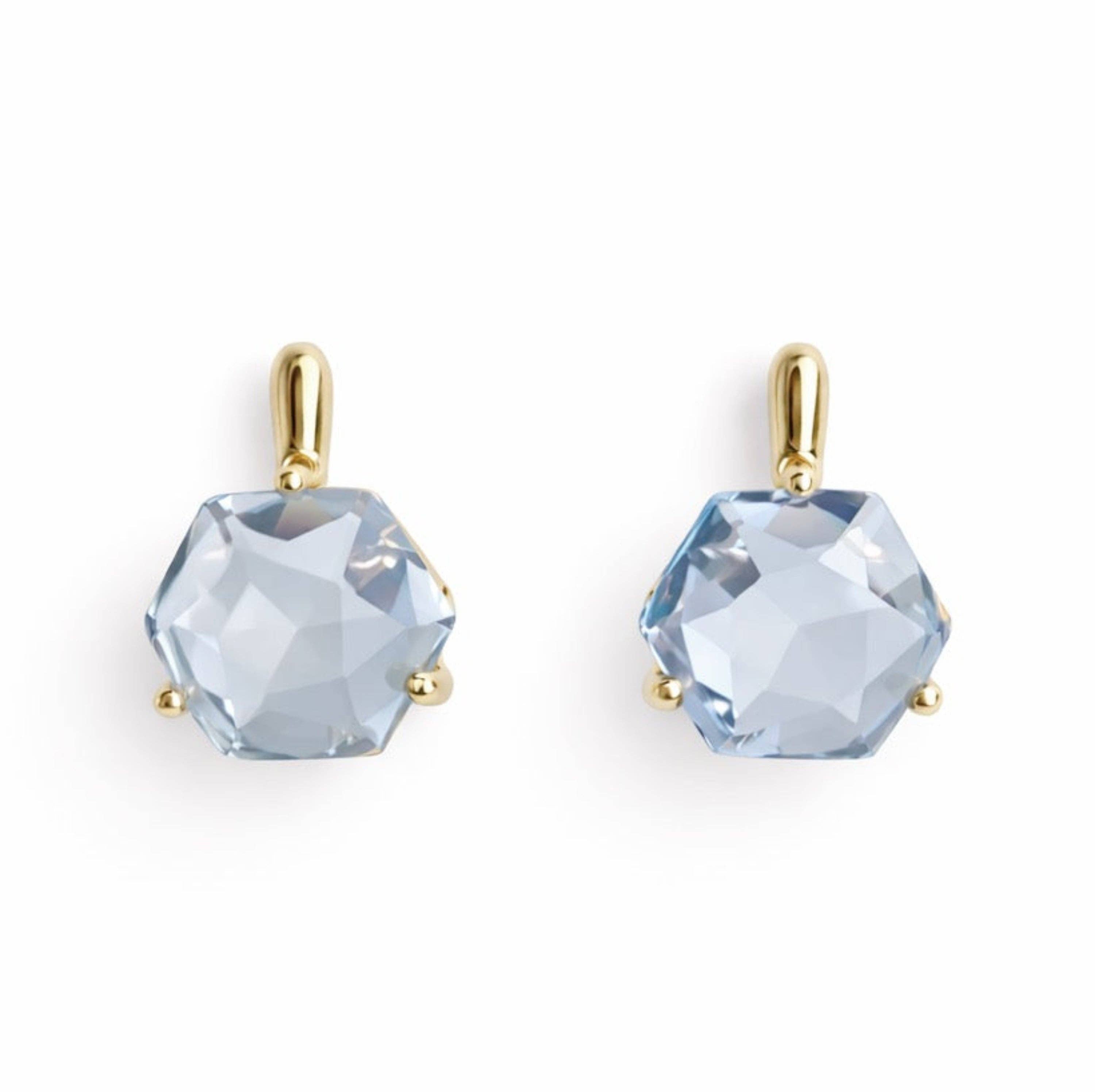 Gilded Prism Drop Earrings