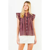 Flutter Sleeve Button Top