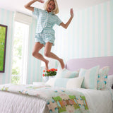 Scalloped Pajama Set Short - Cameron Blue