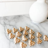 Matte Gold/Pearl Stud Earring