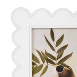White Scalloped Photo Frame