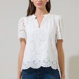 Shirin Eyelet Top