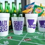 Geaux Tigers Foam Cup
