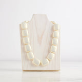 White Chicklet Cooling Necklace