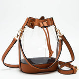 Clear Crossbody Stadium Bucket Bag