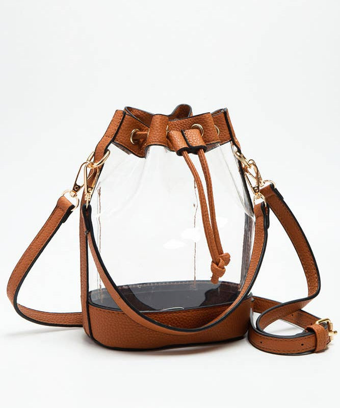 Clear Crossbody Stadium Bucket Bag