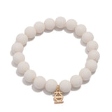 Matte Beaded Stretch Bracelet